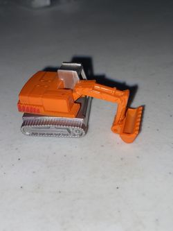 Vintage Micro Machines Construction Heavy Equipment EXCAVATOR 1989 Galoob Orange