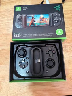 Razer Kishi Black Mobile Gaming Controller Android USB-C, Model RZ06-0290 W/Box  The Razer Kishi Black Mobile Gaming Controller is specifically design