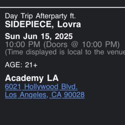 4 Day trip After party Sidepiece Tickets 