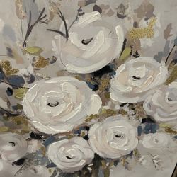 Framed Wall Art Floral Bouquet 36x48