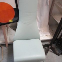 Mint Green Leather Chair