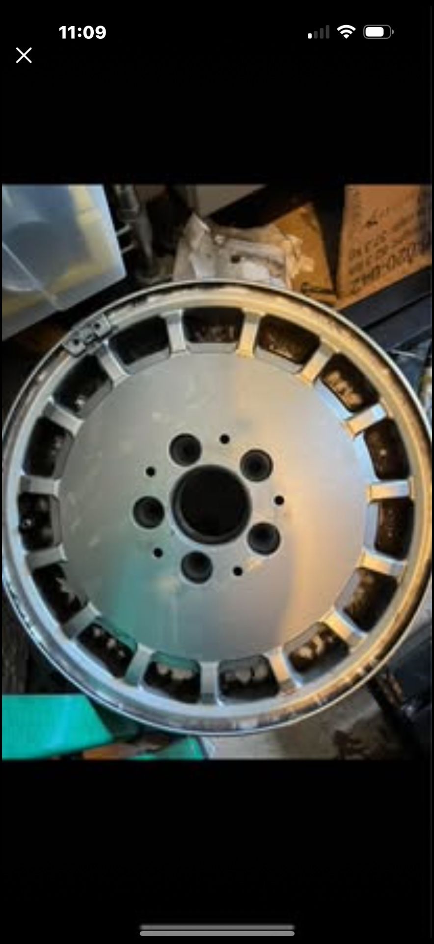 Mercedes-Benz 6.5 x 15” Alloy wheel.