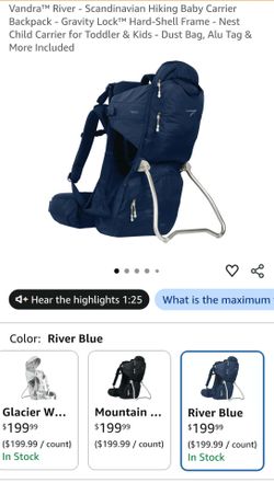Sturdy baby carrier for backpacking*Amazon link below*