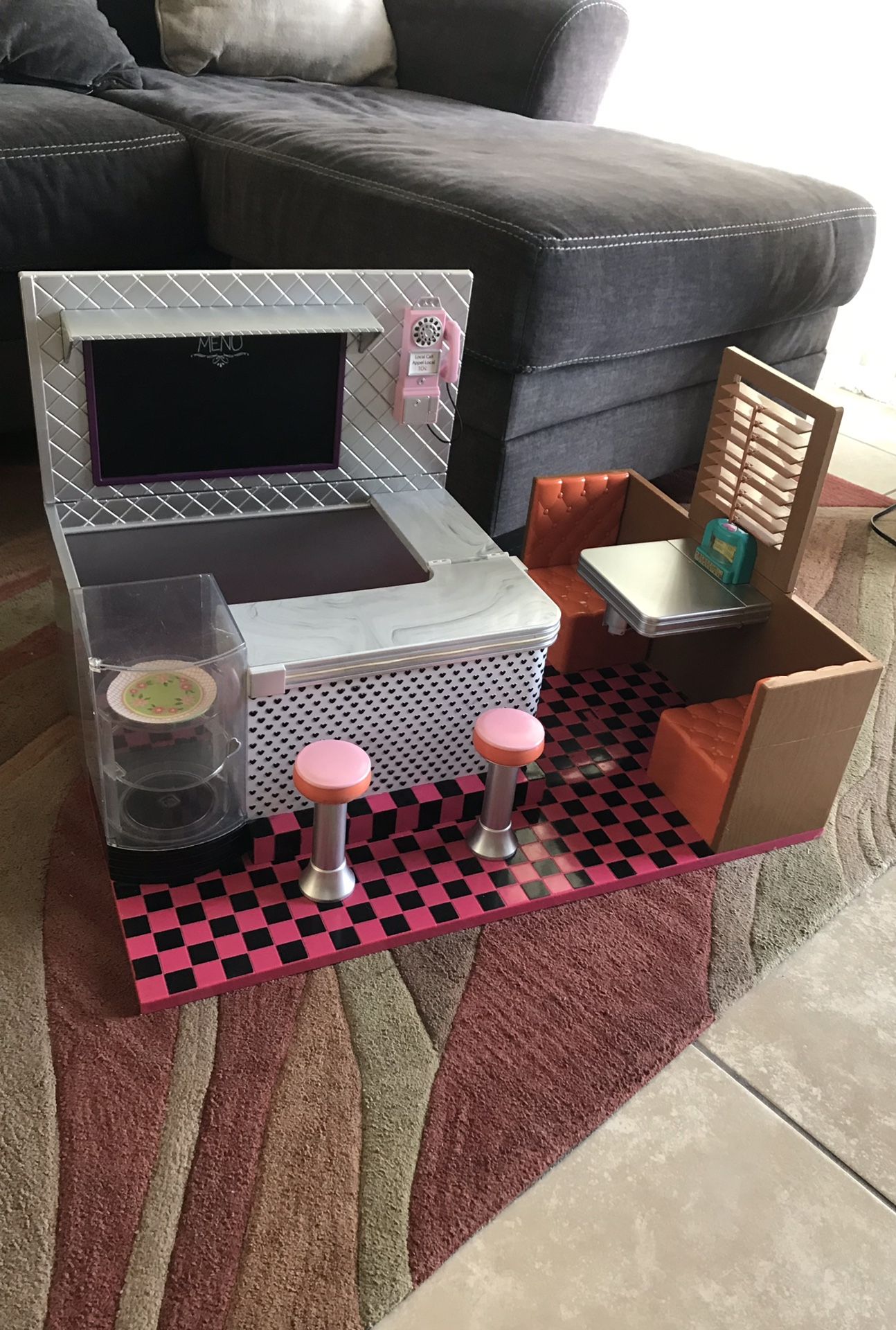 💫💫Our Generation Bite to Eat Retro Diner for 18" Dolls, American Girl Dolls