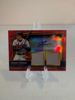 2011 Topps Finest - Freddie Freeman #72 Red Refractor Auto Relic /25 🔥Rare🔥 (RC)