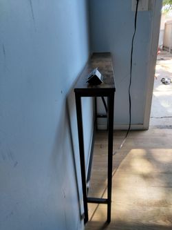 Skinny long table