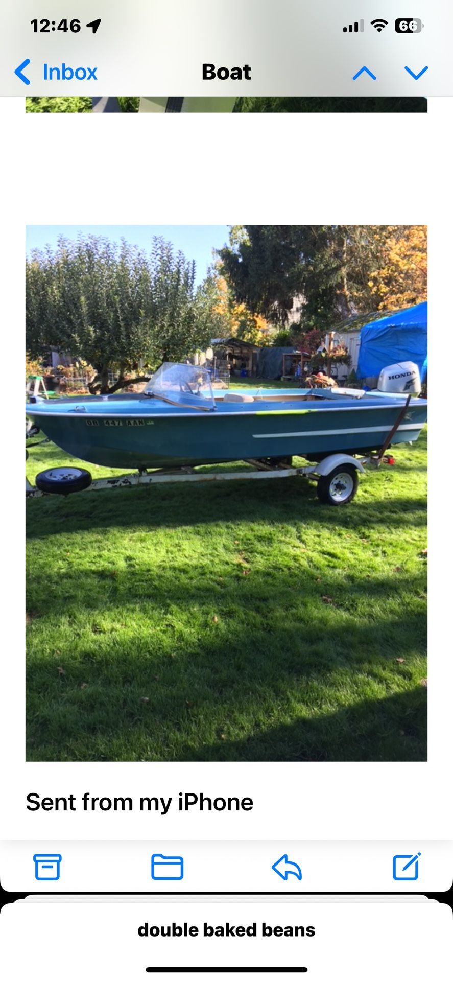 Dorset boat with HONDA motor