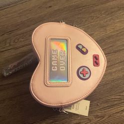 Pink GAME OVER Crossbody Purse