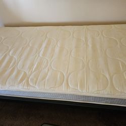 Metal Bed Frame and Mattress