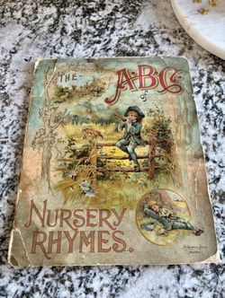 Rare Antique The ABC of Nursery Rhymes by McLoughlin Brothers Circa 1(contact info removed)