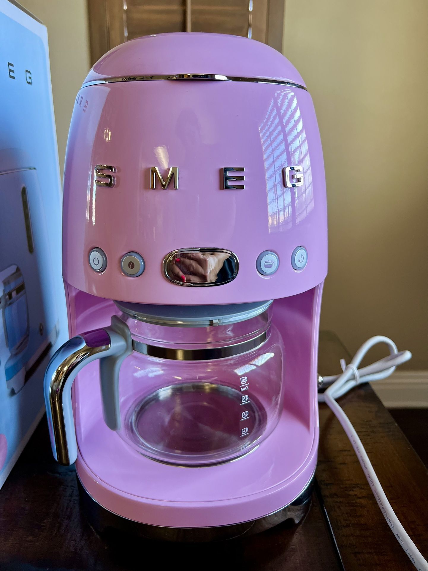 Smeg Drip Filter Coffee Machine - Pink