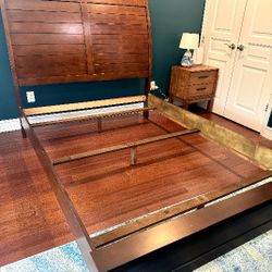 Queen Bed Frame With Headboard 
