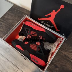 Jordan 4 Red Thunders Size 10.5 Og All