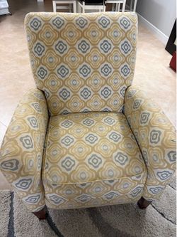 Pattern Recliner Accent Chair