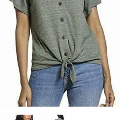 WEATHER P VINTAGE (S) OLIVE HEATHER TOP