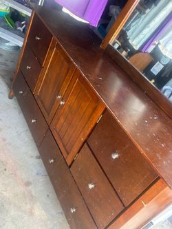 Dresser with mirror