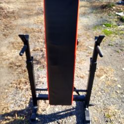 This Is A Fold Away Light Weight Bench And Weight Set