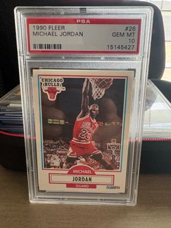 Michael Jordan 1990 Fleer #26 PSA 10