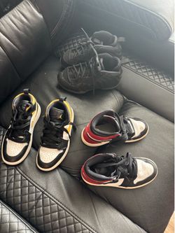 Three pairs of Jordans Nikes size  12 C for boys all three of them for 100
