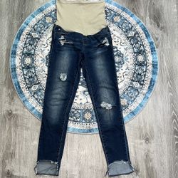 Articles Of Society Women’s Size 28 Maternity Distressed Blue Jean Skinny Denim Jeans Fall