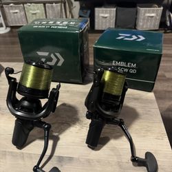 Daiwa Emblem 45 Quick Drag Fishing Reels. Price Is The Pair. 