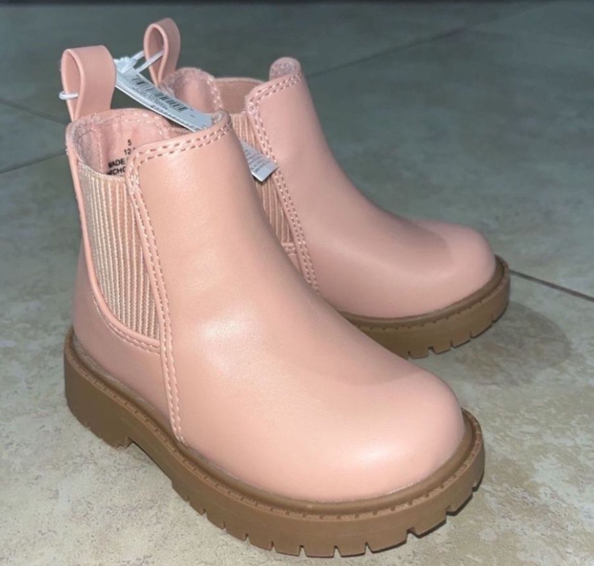 Old Navy Toddler Girl’s Pink Ankle Boots, Size 5