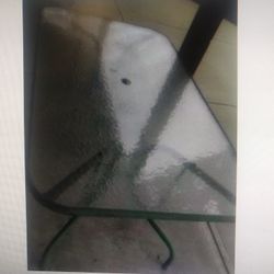 Glasstop Patio table 