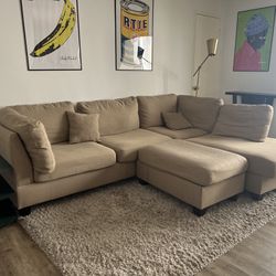Sectional Couch + Ottoman