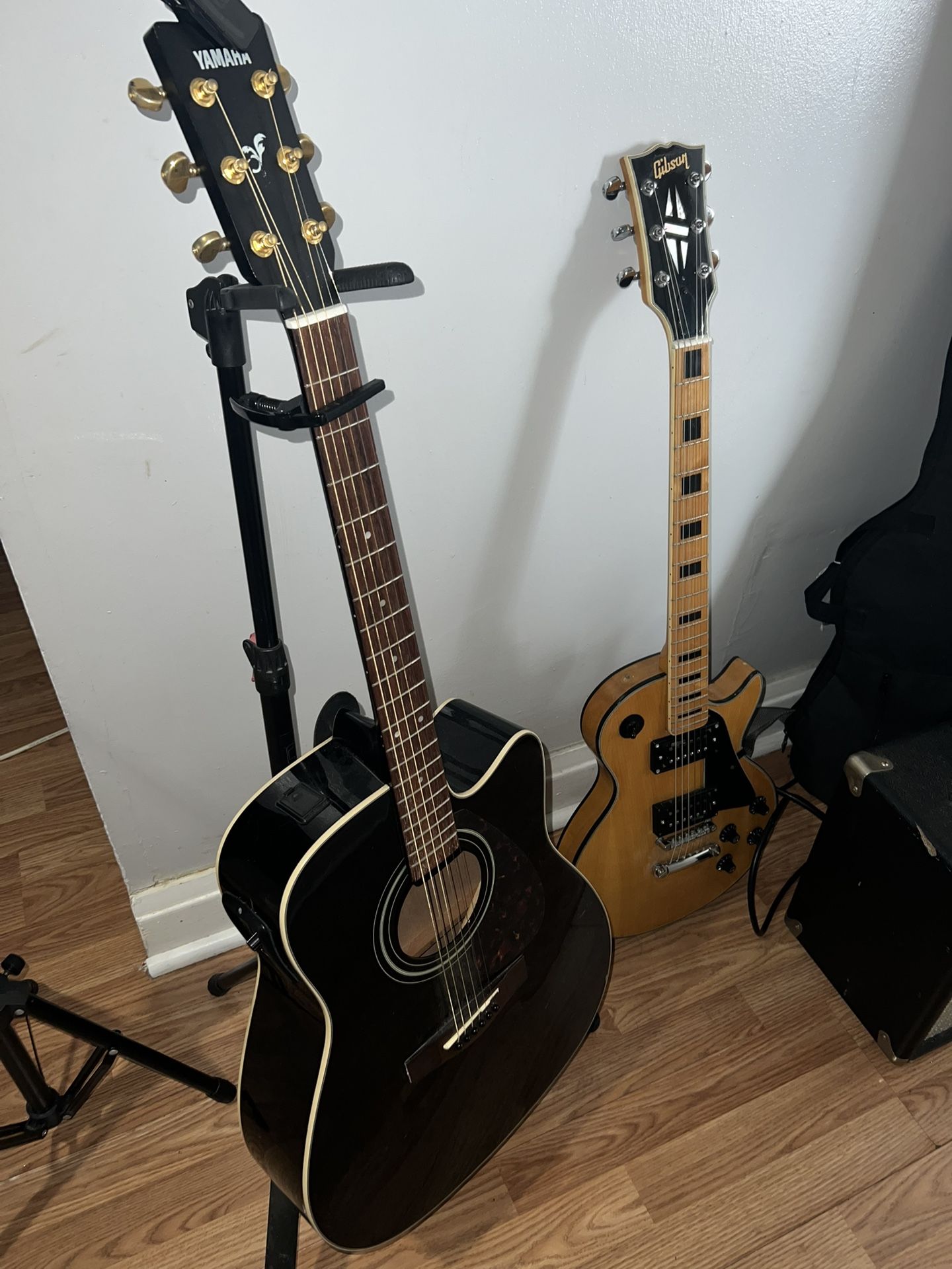 Yamaha And Gibson Guitar