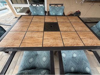 7 piece outdoor table