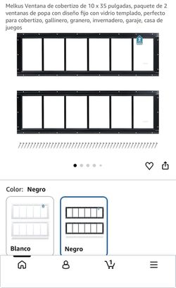 Melkus 10 x 35 Inch Shed Windows, 2-Pack