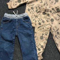 2t Mickey Mouse Outfit And Jeans 