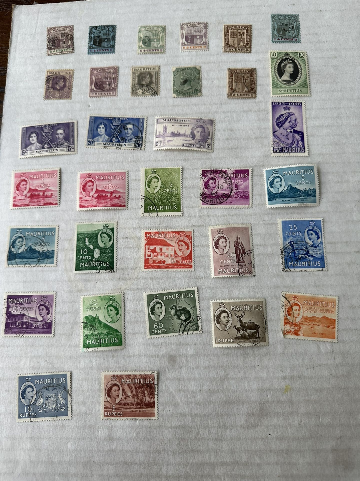 Mauritius Collection Of 29 Used Stamps 