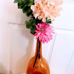 Glass-Amber Vase