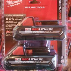 Milwaukee M18 HIGH OUTPUT CP 3.0Ah Battery Pack (2-Pack)