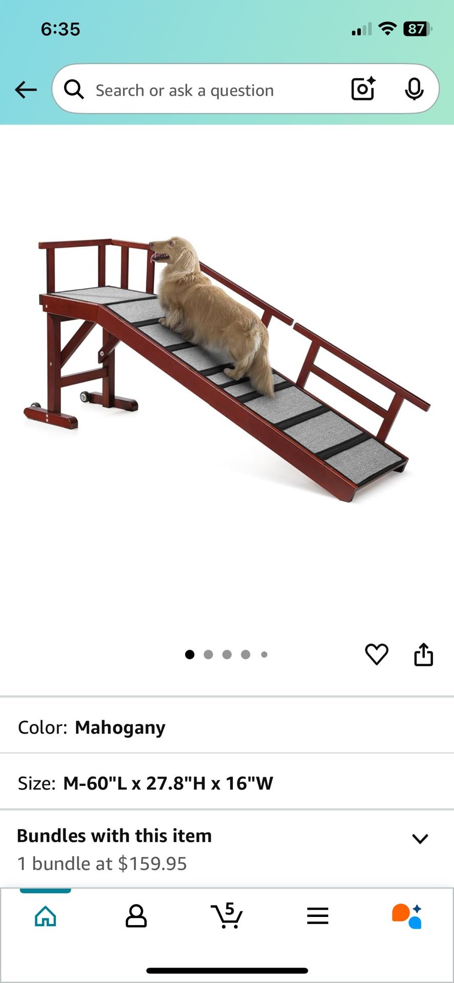 Bed/Couch Dog ramp