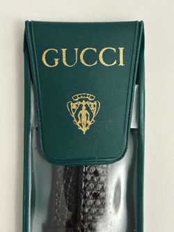 New Original Gucci 4500L Black lizard Watch Band
