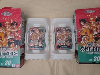 2x Bandai One Piece Card Game Starter Deck EX Luffy & Ace ST-30 (English) – No Bonus Packs