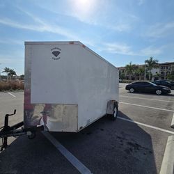 Trailer 7x14 "2018" Obviously Used And needs cosmetic work, but Pulls Great NO Leaks Clean Documentation In Hand ✋️ READ Description FIRST, LEA PRIMER