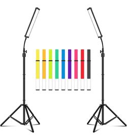 LED Video Light Stick Wand Kit-Photography Lighting with Adjustable Tripod Stand