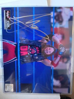Autographed AJ styles picture