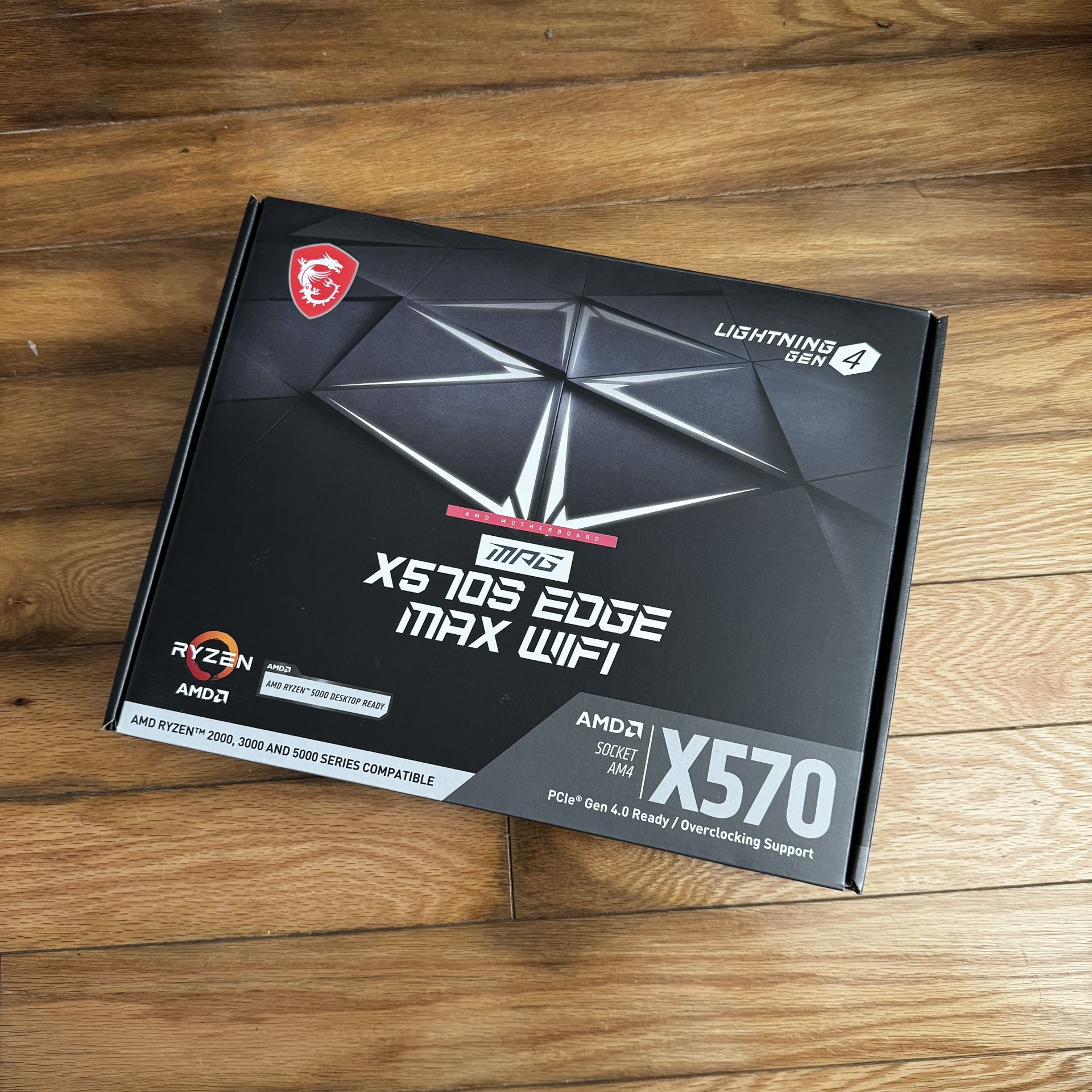 MSI MPG X570S Edge MAX WiFi Gaming Motherboard AM4 DDR4