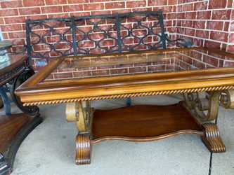 Two living room side tables