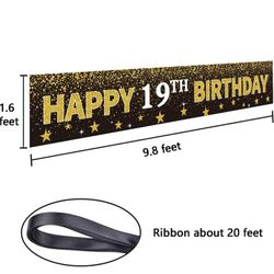 Black, White and Gold Party Decorations