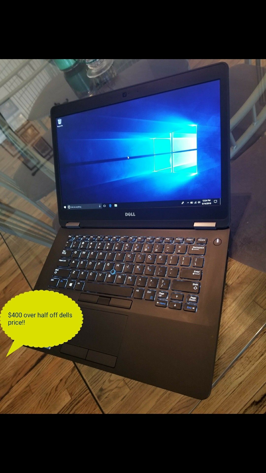 Back to school special! Dell business,model 6 months old 400 off new price !! Loaded