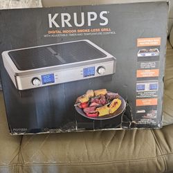Brand New KRUPS Electric Grill Top Grill in box