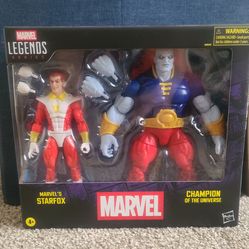 Marvel legends 2 pack marvel's starfox and Champion of the universe