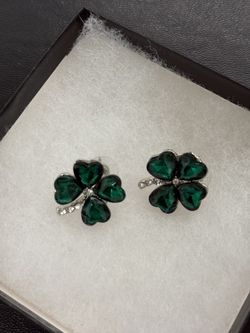 Vintage Four Leave Clover Earrings