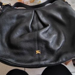 Burberry  Leather Hobo Bag