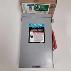 Siemens General Duty 30 Amp 2-Pole 3-Wire 240-Volt Fusible Indoor Safety Switch  RBPU